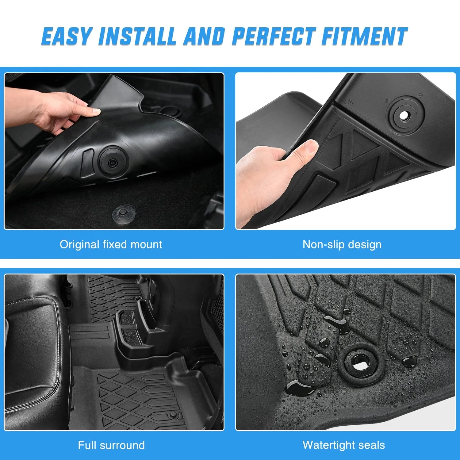 2018-2024 BMW X3 30i M40i 30e 2019-2024 BMW X4 M M40i xDrive 30i TPE Floor Mats