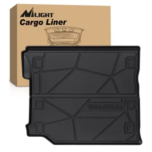 2018-2025 Jeep Wrangler JL Unlimited 4 Door (Not for JK or 4XE) Cargo Mats Subwoofer