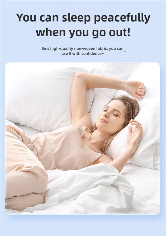 4 Packaging | Disposable Travel Bedding Set | Green | Waterproof & Clean | 4-Piece Set for Twin Beds
