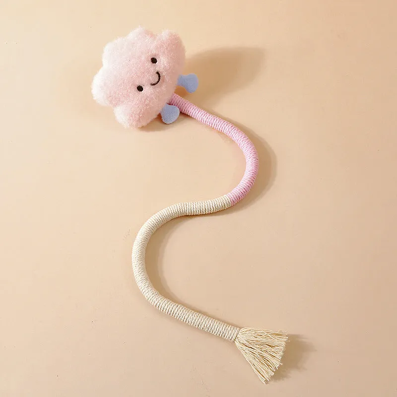 Aiitle Cute Plush Cotton Rope Cat Toys