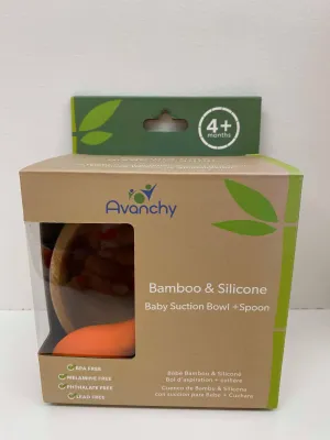 Avanchy Bamboo Baby Suction Bowl/Spoon