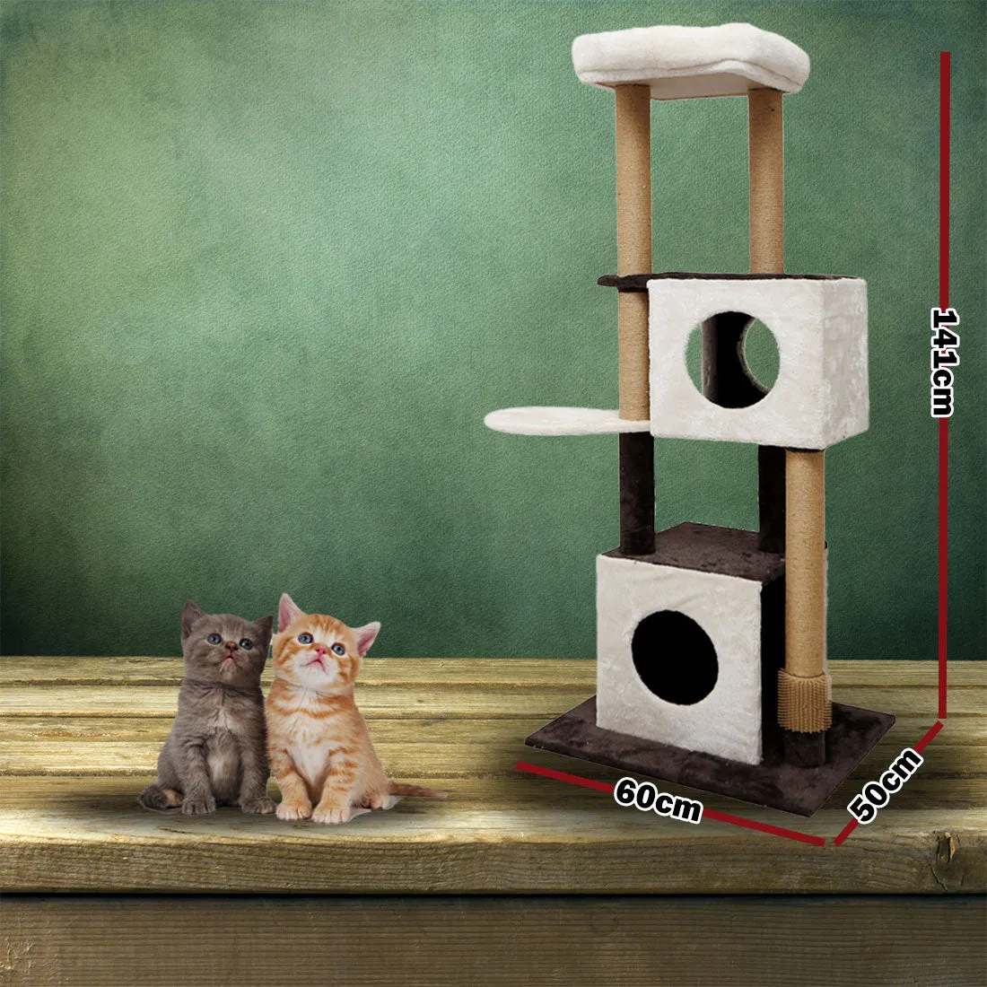 Cat Tree Scratching Post Scratcher Pole Toy House Furniture Multi Level Condo