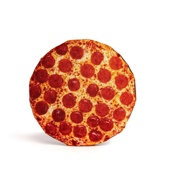 Fabdog 10" Pizza Squeaky Dog Toy
