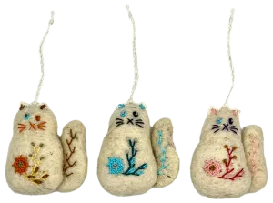 Felt Ornaments "Van Cat"