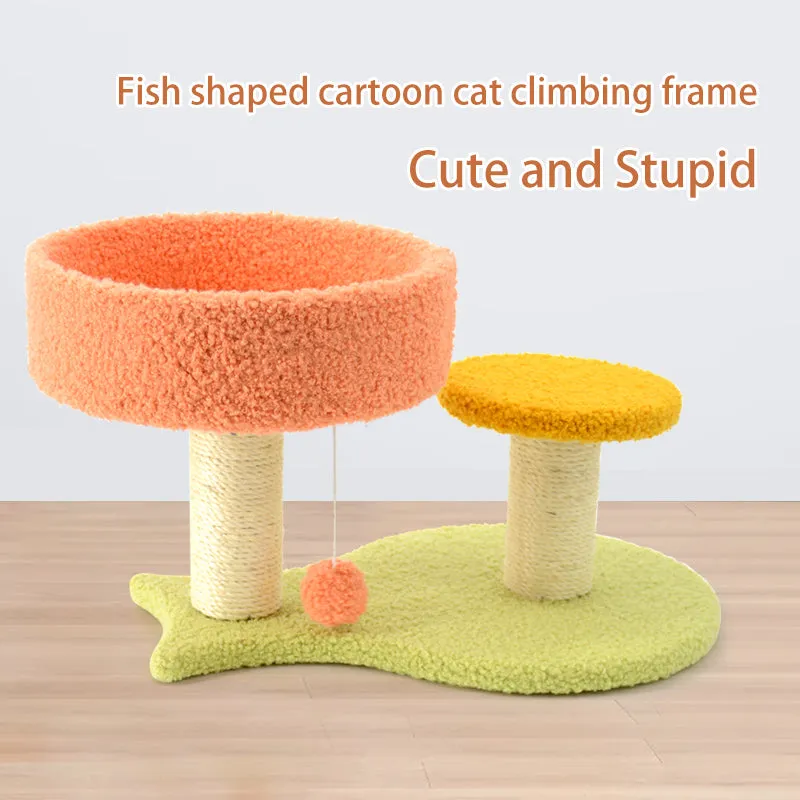 Fish Shaped Cat Stand, Cat Tree Platform