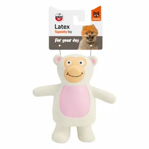 Fofos Latex Monkey Squeaky Toy for Dogs (Grey)