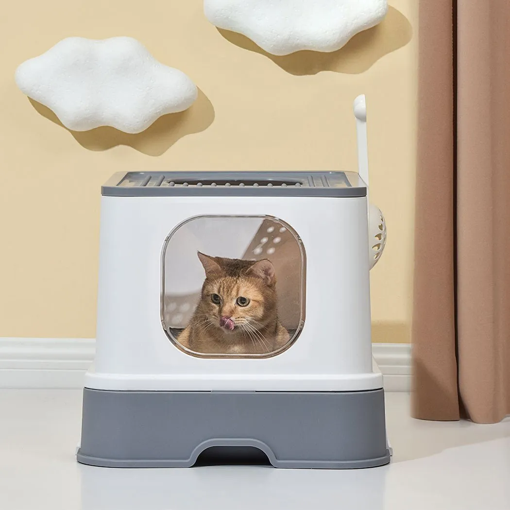 Fully Enclosed Cat Litter Box