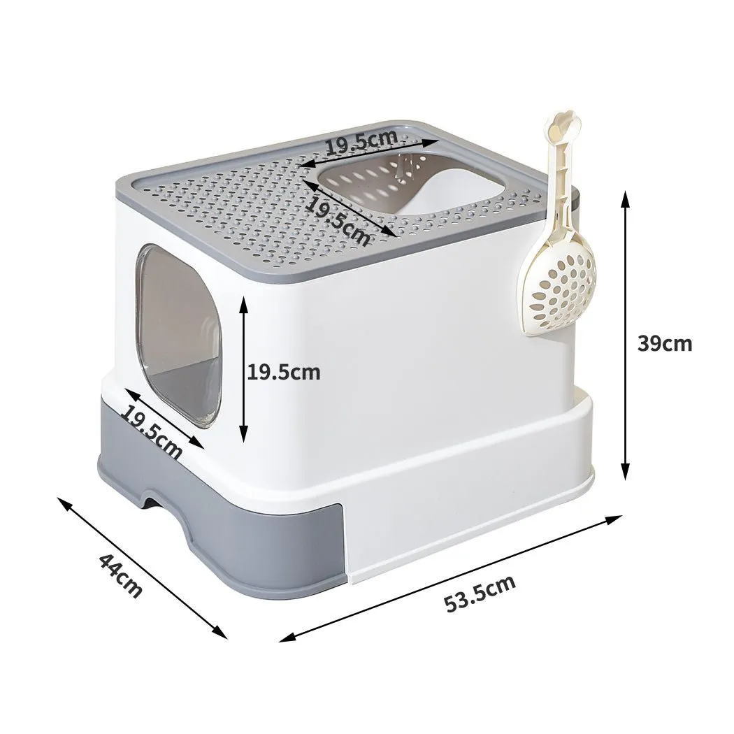 Fully Enclosed Cat Litter Box