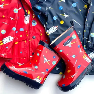Korango Gumboots Space Rocket Red