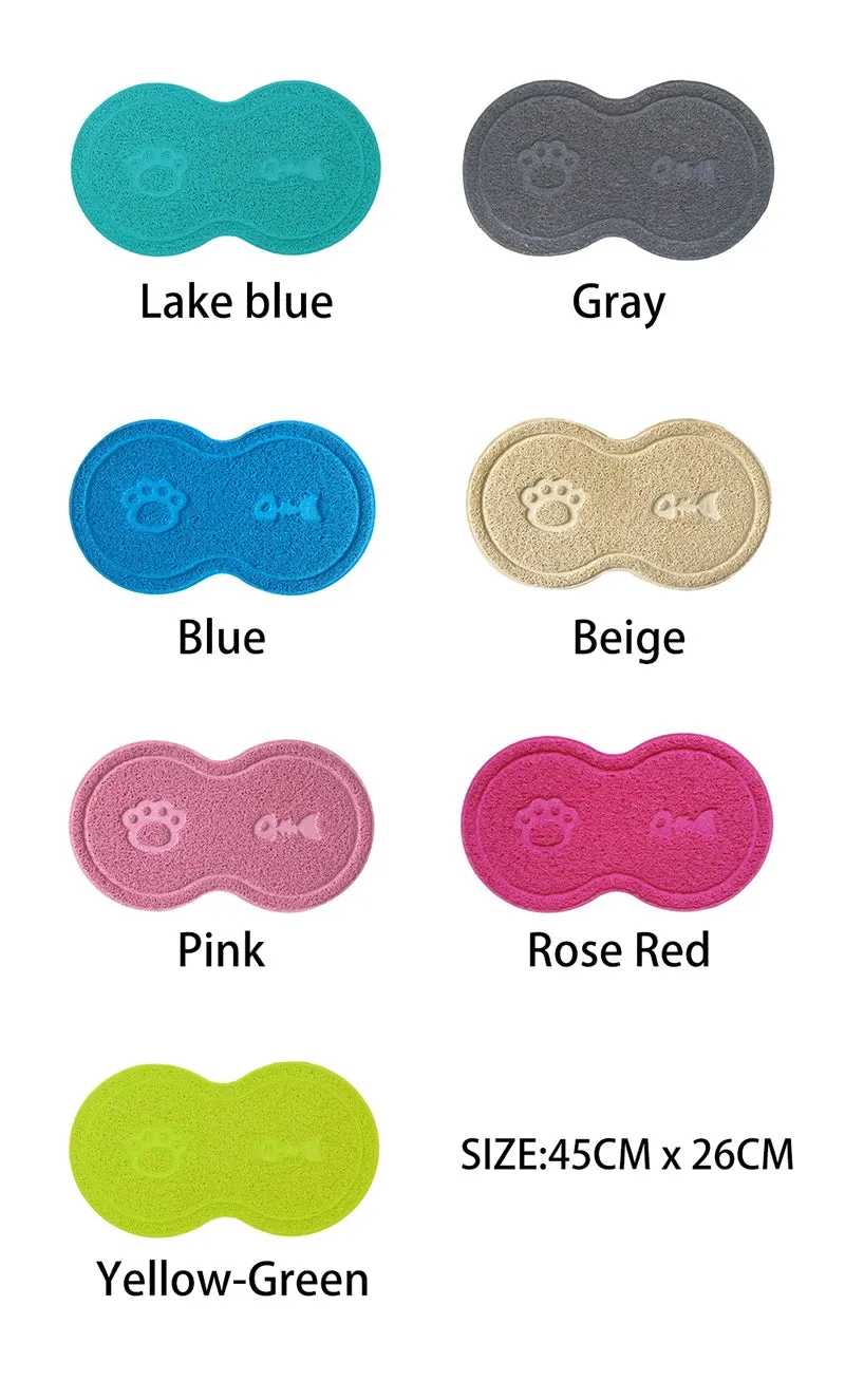 Pat and Pet Emporium | Pet Bowls | Non-Slip Pet Bowl Mat 2 Pcs