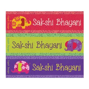Personalised Ellie Waterproof Stickers - Rectangular