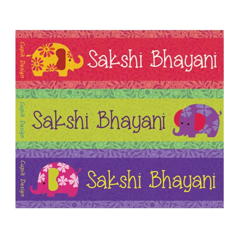 Personalised Ellie Waterproof Stickers - Rectangular