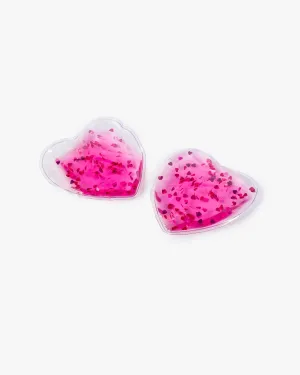 Pink Love Heart Eye Cooling Pads