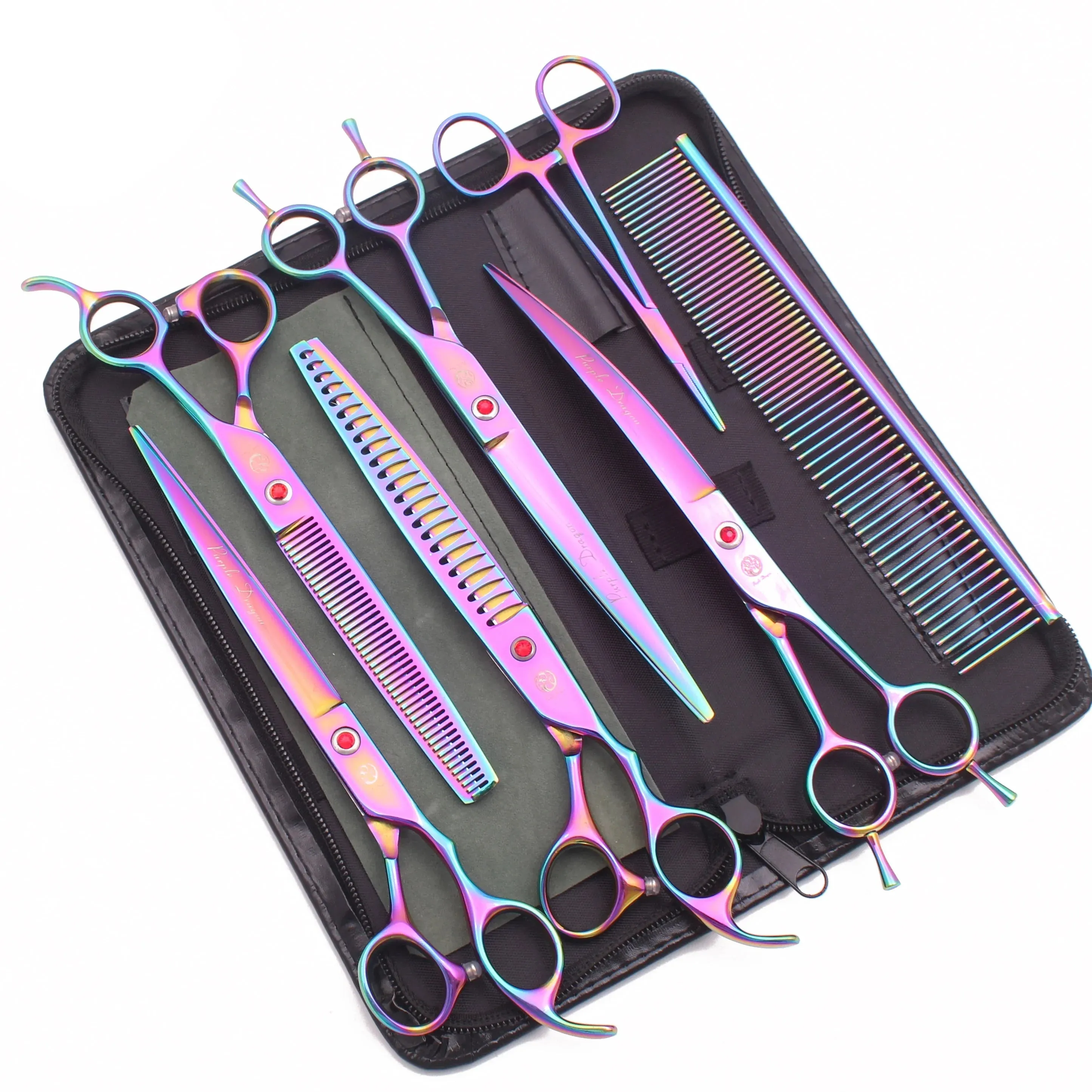 Professional Pet Grooming Scissors Set for Dogs and Cats