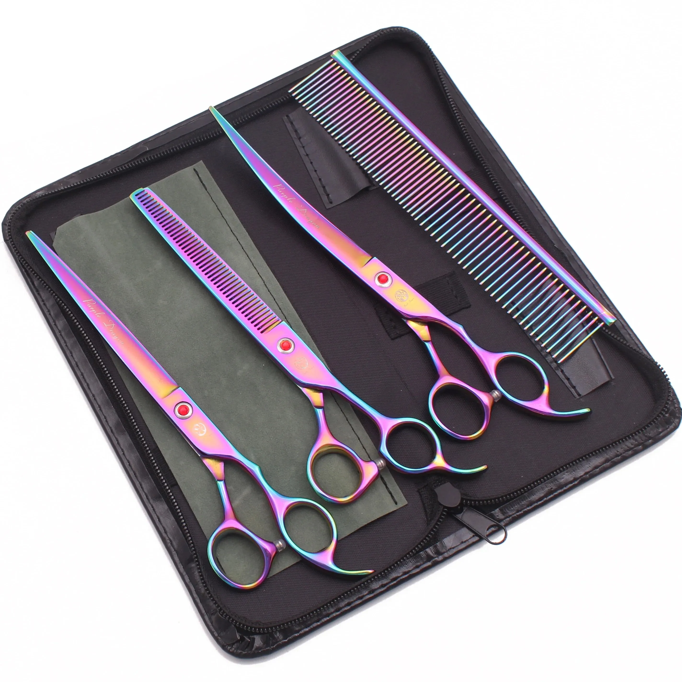 Professional Pet Grooming Scissors Set for Dogs and Cats