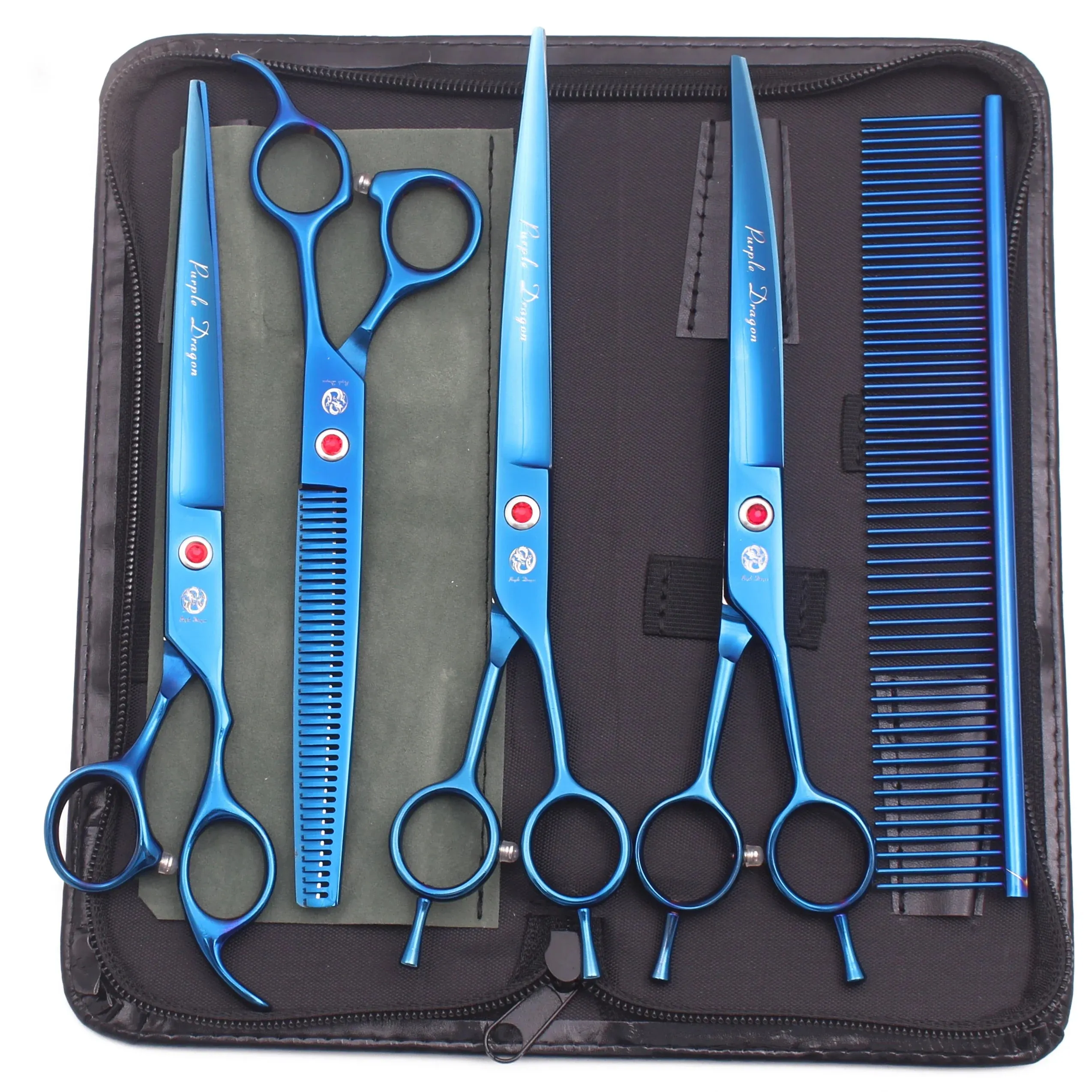 Professional Pet Grooming Scissors Set for Dogs and Cats