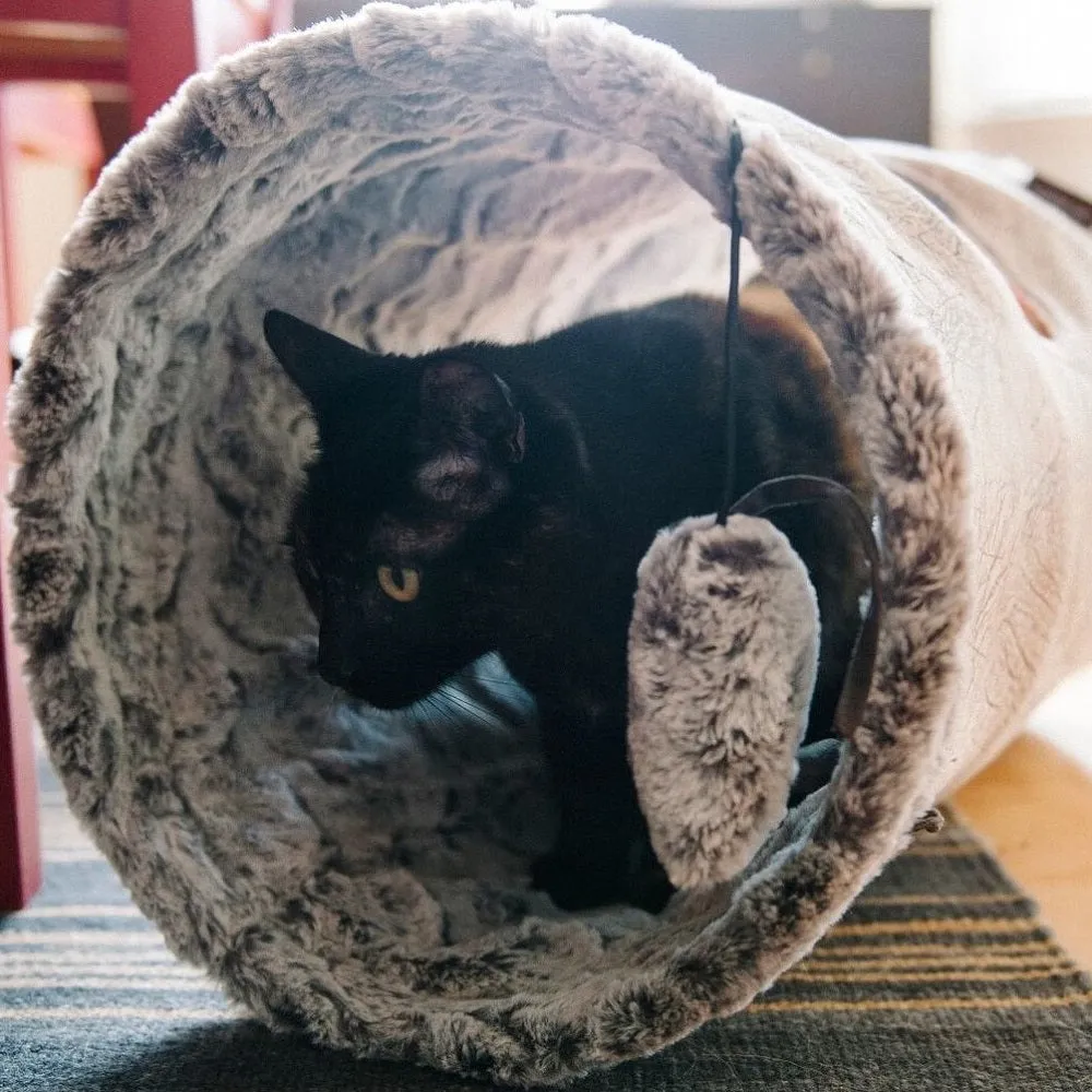 Purr & Pounce Cat Tunnel Ash Gray