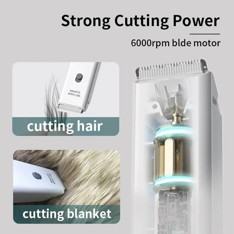 Rechargeable Low Noise Pet Hair Trimmer for Dogs and Cats