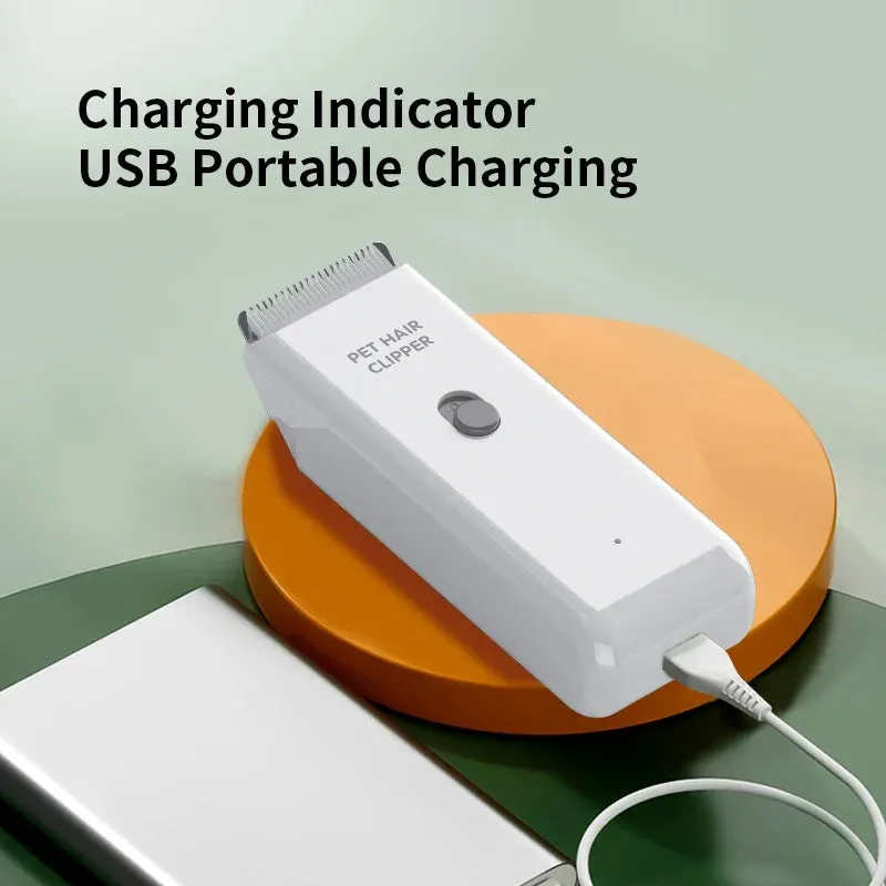 Rechargeable Low Noise Pet Hair Trimmer for Dogs and Cats