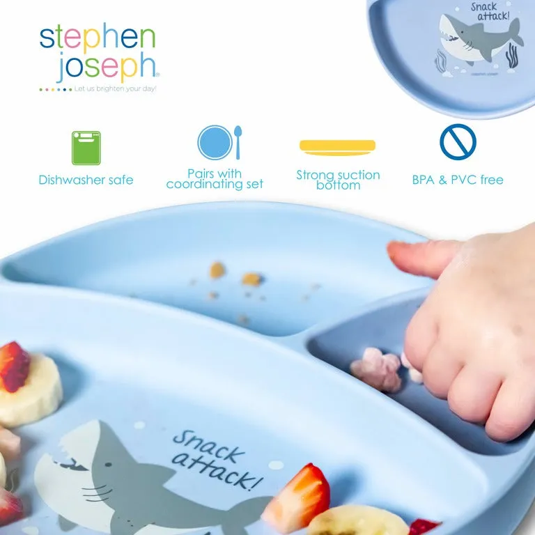 Silicone Baby Plate Shark