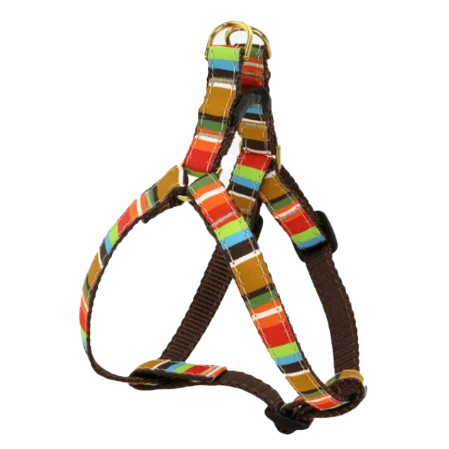 Teacup Harness | Brown Stripe