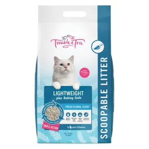 Trouble and Trix Lightweight Baking Soda Clumping Cat Litter 15L/8.5kg^^^