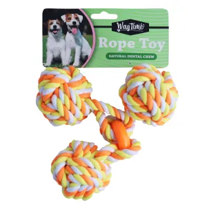 WagTime - Triple Ball Rope Toy (23cm)