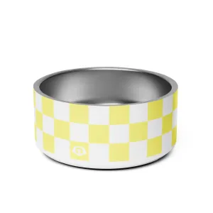 WUFORIA Checker Lemontart 32oz Dog Bowl