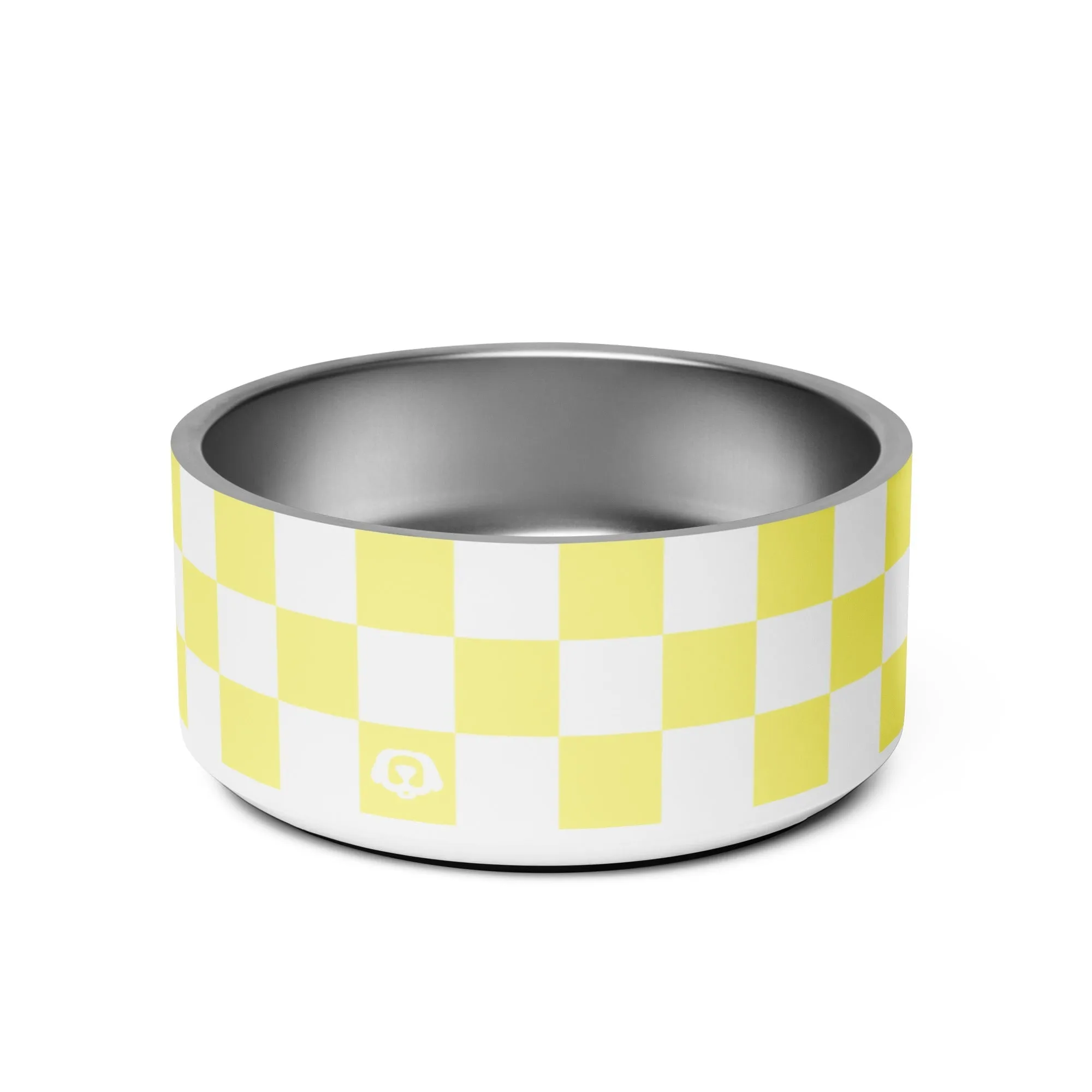 WUFORIA Checker Lemontart 32oz Dog Bowl